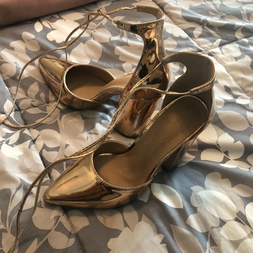 Rose gold heels